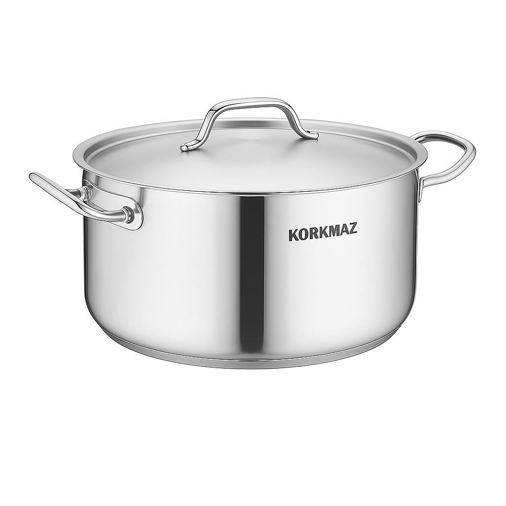 Proline Stainless Steel Casserole with Lid – 20x12 cm (3.8 L) & 24x14 cm (6.2 L) - Habitt