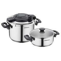 Alessa 4-Piece Stainless Steel Pressure Cooker Set