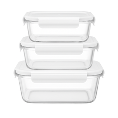 Premium Airtight Glass Food Storage Dish – 400 ml | 630 ml | 1000 ml (Single Piece, Choose Your Capacity)
