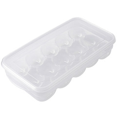 Lock-Fresh Egg Storage Box – 10 or 18 Slot Refrigerator Organizer with Secure Lid