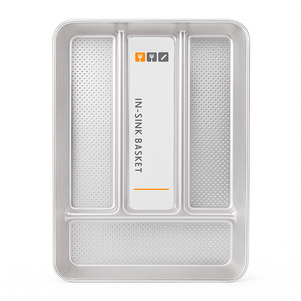 Small Cutlery Tray – Multi-Compartment Drawer Organizer for Spoons, Forks & Kitchen Tools