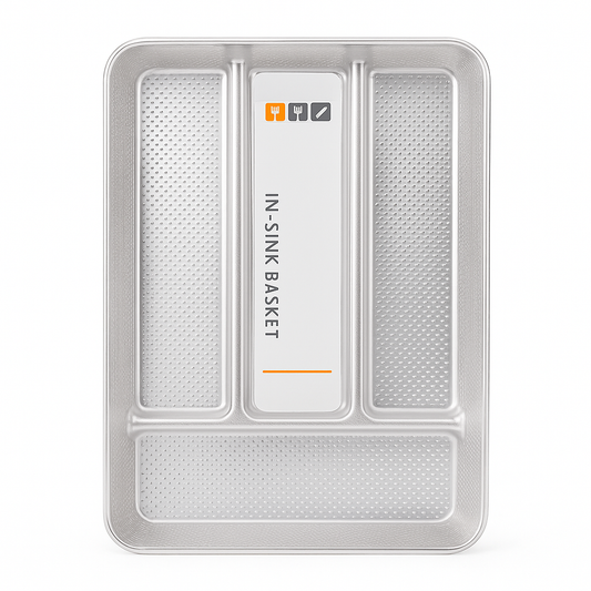 Small Cutlery Tray – Multi-Compartment Drawer Organizer for Spoons, Forks & Kitchen Tools