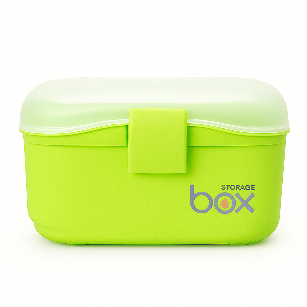 Green Storage Box – Small or Large Organizer with Locking Lid for Home, Office & Multi-Purpose Use