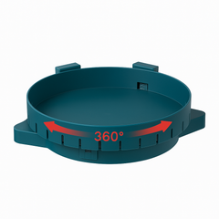 Wall-Mounted 360° Rotating Corner Shelf – Multi-Purpose Kitchen & Bathroom Storage Rack