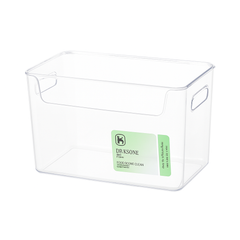 DeerBox Large Transparent Fridge Storage Box – Extra-Large Clear Plastic Refrigerator Organizer (XL / 2XL Sizes)