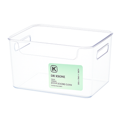 DeerBox Large Transparent Fridge Storage Box – Extra-Large Clear Plastic Refrigerator Organizer (XL / 2XL Sizes)