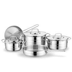 Astron 8-Piece Stainless Steel Cookware Set