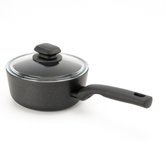 Ornella Aluminum Non-Stick Saucepan with Glass Lid – 18x9 cm / 2.0 L