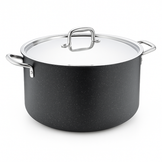 Doria Aluminum Non-Stick Casserole with Lid – 32x20 cm - Habitt
