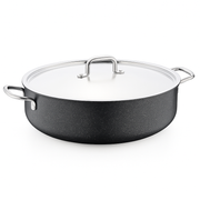 Doria Aluminum Non-Stick Low Casserole with Lid – 32x13 cm - Habitt