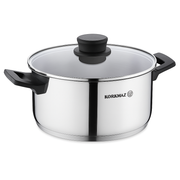 Pera Stainless Steel Casserole with Lid – Available in 24x12 cm & 24x16 cm (Deep Dish) - Habitt