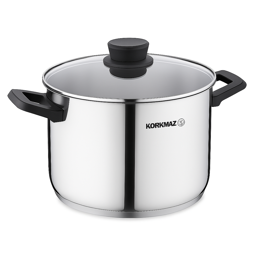 Pera Stainless Steel Casserole with Lid – Available in 24x12 cm & 24x16 cm (Deep Dish) - Habitt