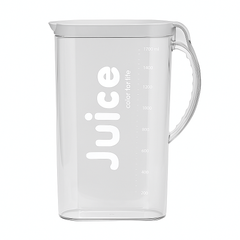 Transparent 1700 ml Juice Jug – Clear Large Plastic Beverage Pitcher with Handle & Lid, BPA-Free Drink Server