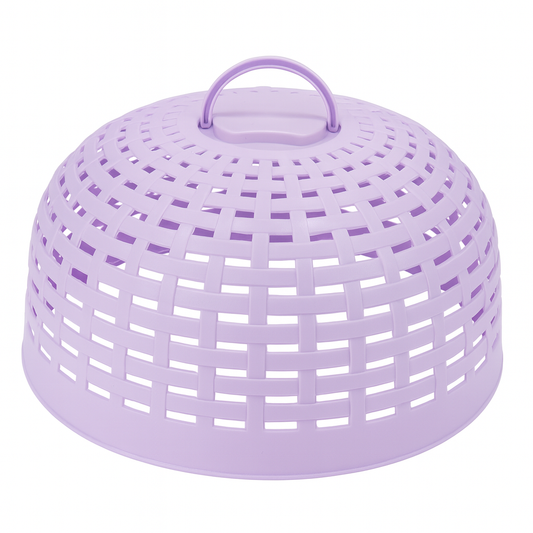 Large Woven Plastic Food & Milk Cover – Lightweight Ventilated Dome for Kitchen & Outdoor Protection