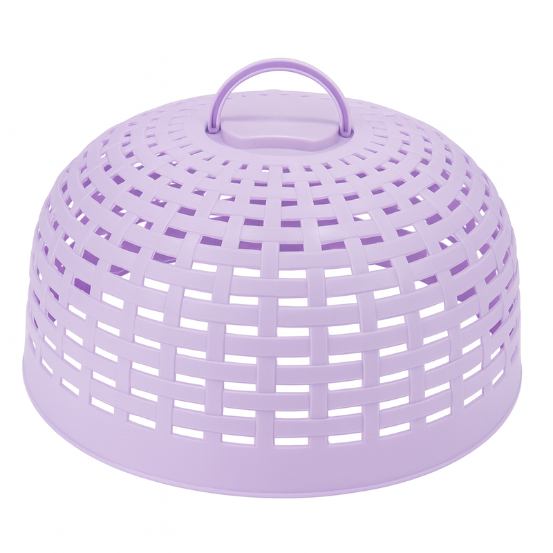 Large Woven Plastic Food & Milk Cover – Lightweight Ventilated Dome for Kitchen & Outdoor Protection - Habitt