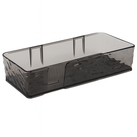 Premium Smoky Acrylic Bathroom Tray – Multi-Purpose Organizer for Vanity, Makeup, Toiletries & Countertop Storage