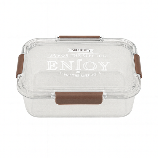 Stainless Steel “ENJOY” Lunch Box – Leak-Resistant Multi-Compartment Food Container