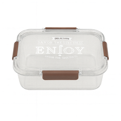Stainless Steel “ENJOY” Lunch Box – Leak-Resistant Multi-Compartment Food Container