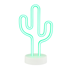 Neon Cactus LED Light – Green Decorative Night Lamp for Bedroom, Living Room & Aesthetic Décor