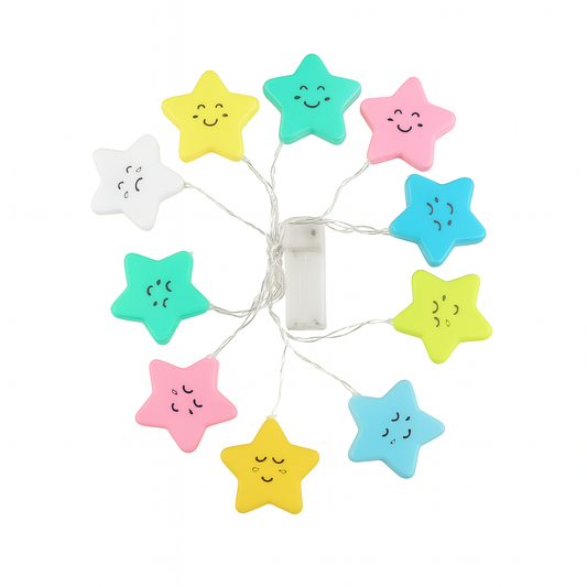 Star LED String Lights – Colorful Decorative Fairy Lights for Bedroom, Parties & Festive Décor