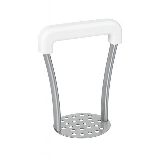 Stainless Steel Potato Masher – Ergonomic Handheld Press for Potatoes, Vegetables & Baby Food