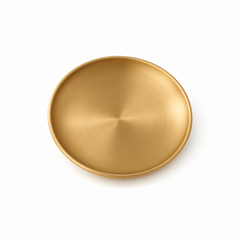 Golden Stainless Steel Round Serving Tray – Multiple Sizes | Luxury Gold Finish Platters for Dining & Décor