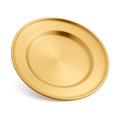 Golden Stainless Steel Plate – Juliana Style | Luxury Gold Finish Dinner Plate (20 cm, 23 cm, 26 cm, 30 cm)
