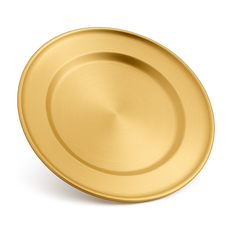 Golden Stainless Steel Plate – Juliana Style | Luxury Gold Finish Dinner Plate (20 cm, 23 cm, 26 cm, 30 cm)