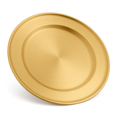 Golden Stainless Steel Plate – Juliana Style | Luxury Gold Finish Dinner Plate (20 cm, 23 cm, 26 cm, 30 cm)