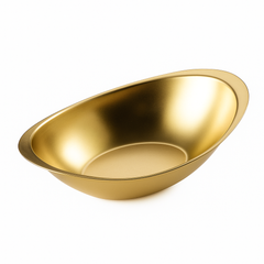 Golden Stainless Steel Gravy Serving Bowl | Luxury Gold Finish Oval Serveware for Dining & Entertaining