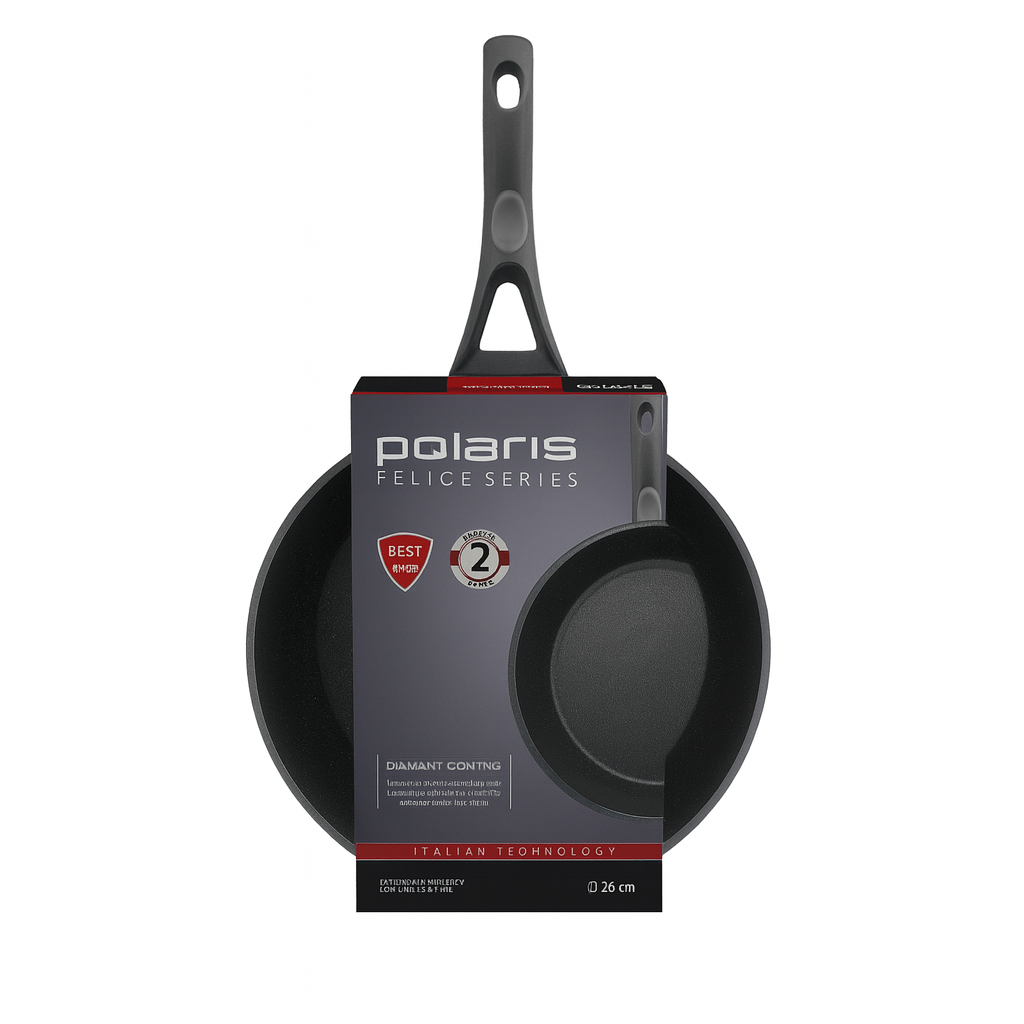 Florina Poland Non-Stick Fry Pan with Induction Base – 24cm, 4.5mm Thick
