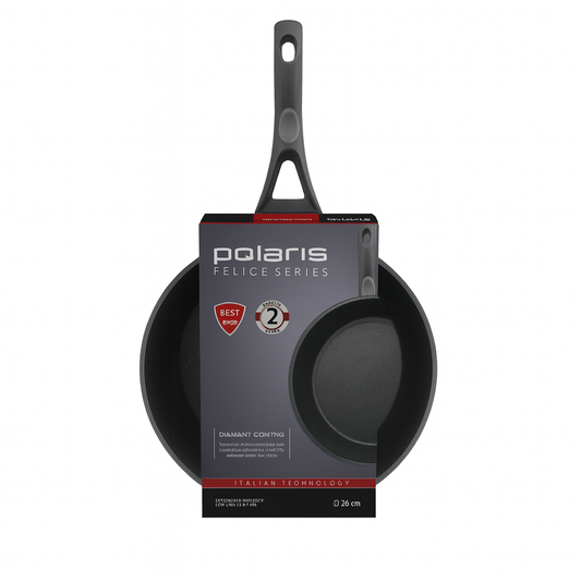 Florina Poland Non-Stick Fry Pan with Induction Base – 24cm, 4.5mm Thick