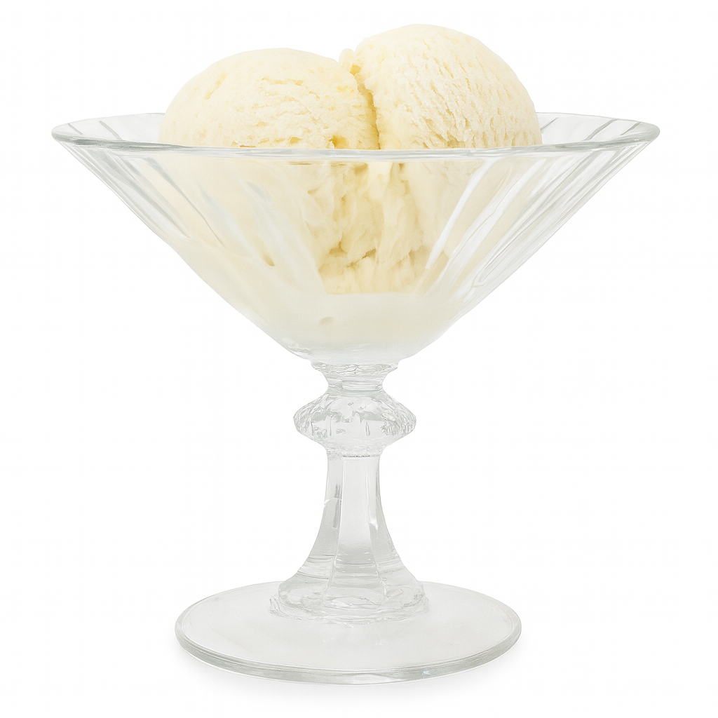4-Piece Crystal Clear Glass Dessert Bowl Set – Elegant Footed Ice Cream & Pudding Cups