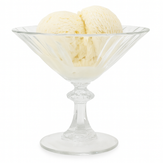 4-Piece Crystal Clear Glass Dessert Bowl Set – Elegant Footed Ice Cream & Pudding Cups