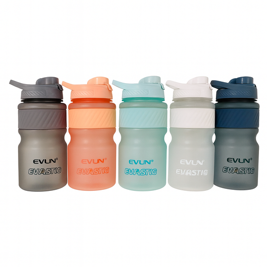 1Pc Frosted Plastic Water Bottles (Assorted) – Leak-Proof Sports & Travel Bottles