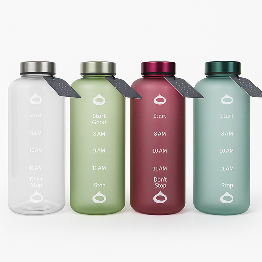 1Pc Matte Finish Plastic Water Bottles (Assorted) – Leak-Proof Reusable Drink Bottles