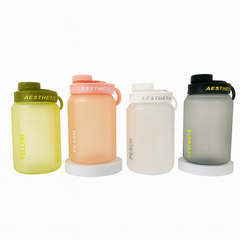 1Pc Matte Plastic Water Bottles (Assorted) – Wide-Mouth Leak-Proof Travel & Gym Bottles