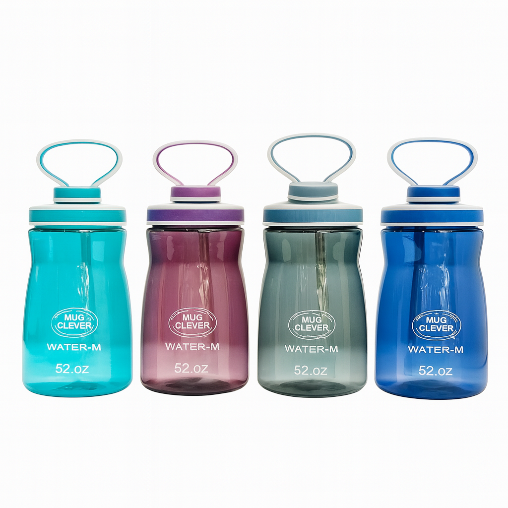 1Pc Compact Plastic Water Bottles (Assorted) – Leak-Proof Travel & Gym Bottles