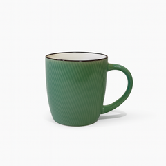 Textured Gloss Ceramic Mug – Modern Coffee & Tea Cup in Red, Pink, Green, Teal & Yellow