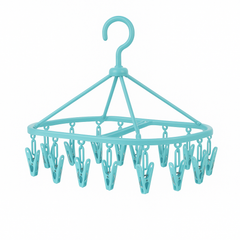 Cute Clothes Drying Hanger with Clips – Multi-Peg Foldable Hanger for Laundry, Socks, Innerwear & Small Clothes