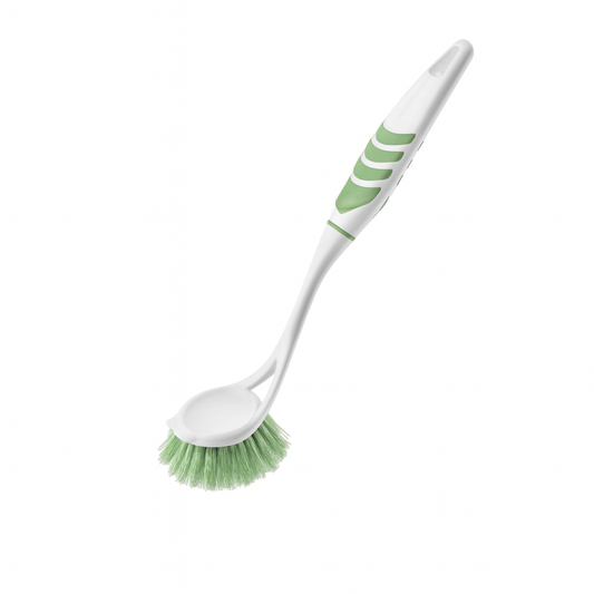 Sink Brush TP-335 – Long Handle Kitchen Cleaning Brush with Stiff Bristles for Dishes, Utensils & Sink