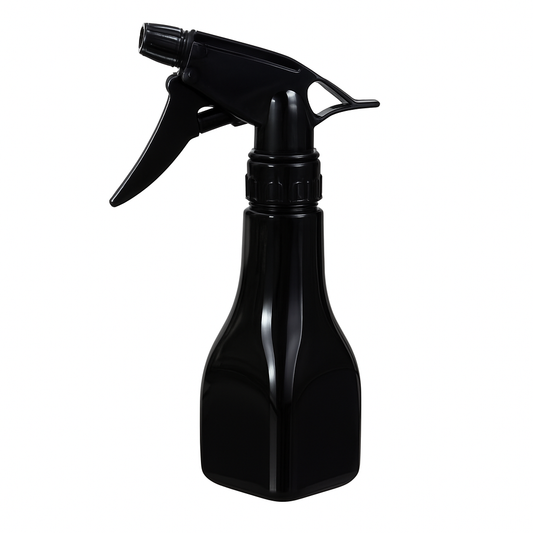 1pc Black Spray Bottle JM-026 – Refillable Plastic Trigger Sprayer for Plants, Cleaning & Salon Use