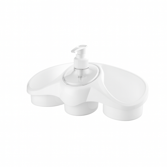 Dishwash / Soap Dispenser & Sponge Holder – 250 ml Kitchen Organizer