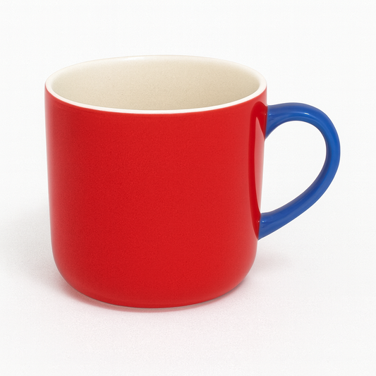 1pc Ceramic Coffee Mug – Stylish Tea & Coffee Cup Red