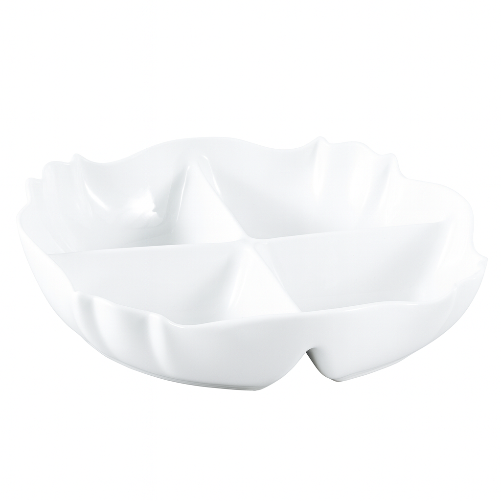 Serving Dish – 4 Portion White Ceramic Platter