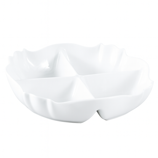 Serving Dish – 4 Portion White Ceramic Platter