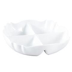 Serving Dish – 4 Portion White Ceramic Platter