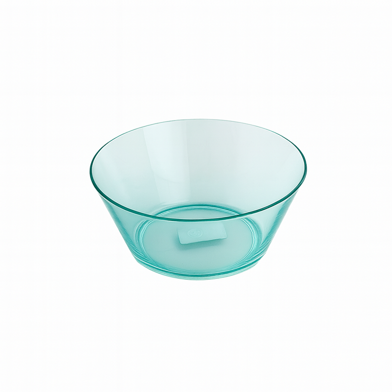 1Pc Acrylo Salad Bowl – Lightweight Acrylic Serving Bowl for Salads, Snacks & Fruits (Purple, Blue, Green, Pink) - Habitt