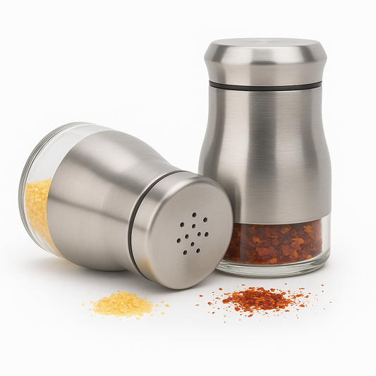 1Pc Stainless Steel Salt & Pepper Shaker – Modern Spice Dispenser (CH-3)