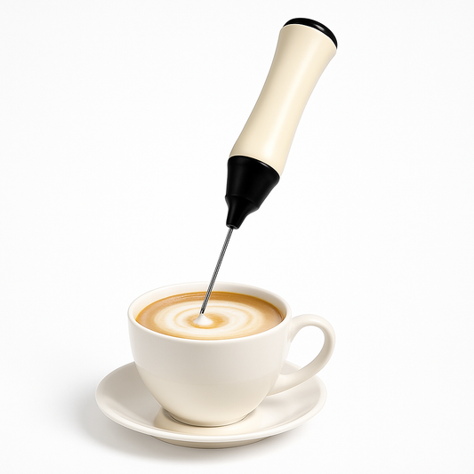Electric Milk Frother – Handheld Foam Maker for Coffee & Beverages